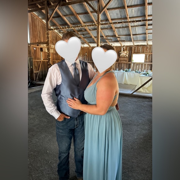 Azazie Ashia bridesmaid dress MOODY BLUE - Picture 9 of 9